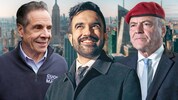 Zohran Mamdani liegt bei aktuellen Wahlumfragen vor Andrew Cuomo (links) und Curtis Sliwa ...