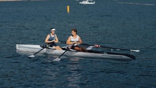 Tabea Minichmayr (li.) und Paul Ruttmann greifen bei WM an.