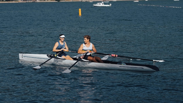 Tabea Minichmayr (li.) und Paul Ruttmann greifen bei WM an.