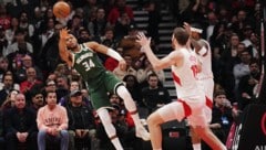 Die Toronto Raptors brachten Giannis Antetokounmpo ins Straucheln.