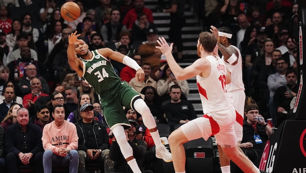 Die Toronto Raptors brachten Giannis Antetokounmpo ins Straucheln.