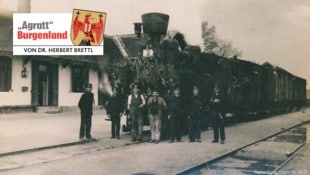 Krone KREATIV/Hans H. Piff Die erste Fahrt auf der neuen Bahnlinie am 15. November 1925.