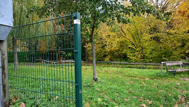 Der Wickenburg-Park samt Kneipp-Oase wird eingezäunt.