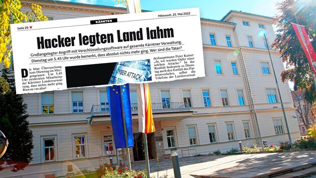 Die „Krone“ berichtete im Mai 2022 über die großangelegten Hackerangriffe auf den Sitz der ...
