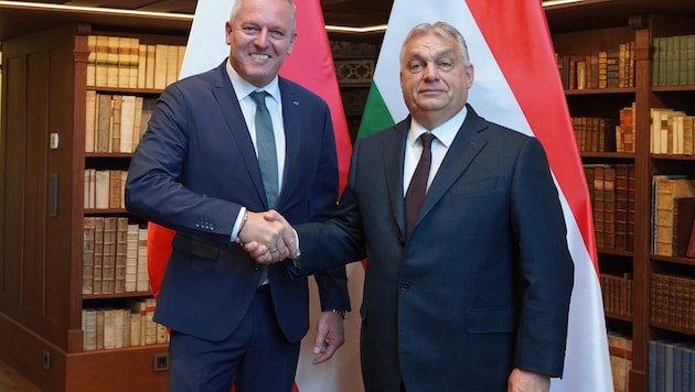 Viktor Orbán empfing den steirischen Landeshauptmann Mario Kunasek in Budapest.