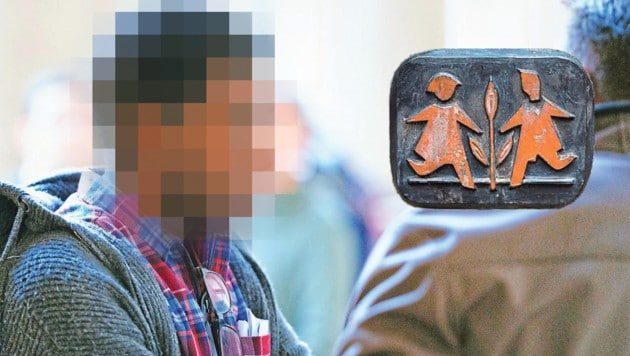 Der Angeklagte am Mittwoch im Justizpalast in Wien.