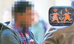 Der Angeklagte am Mittwoch im Justizpalast in Wien.