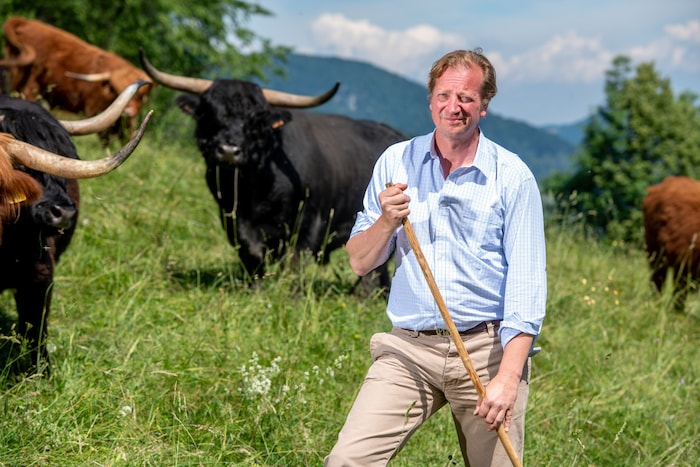 „Öko-Graf“ Friedrich Hardegg vom Hauptverband der Land- und Forstbetriebe. ist ein besonderer ...