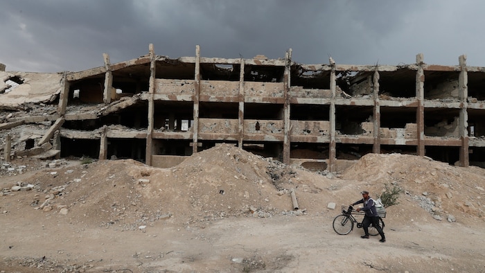 Das war einmal eine Schule in der syrischen Hauptstadt Damaskus.
