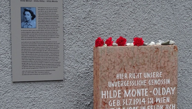 Ihren 31. Geburtstag erlebte Hilde Monte-Olday nicht mehr. Immer wieder half sie politisch ...