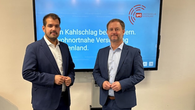 SPÖ-Gesundheitssprecher Kilian Brandstätter und Klubchef Roland Fürst.