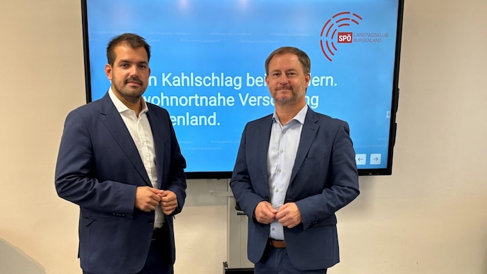 Klubchef Roland Fürst (re.) und Gesundheitssprecher Kilian Brandstätter üben scharfe Kritik.