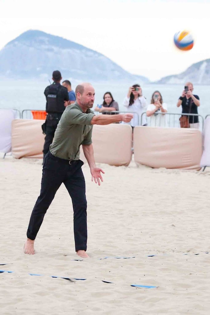 Beim Beachvolleyball wurden Williams Armmuskeln sichtbar.