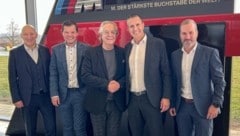 Josef Gruber, Fritz Unterberger junior, Sebastian Vogl, Gerald Unterberger und Jürgen Pöllner ...