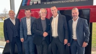 Josef Gruber, Fritz Unterberger junior, Sebastian Vogl, Gerald Unterberger und Jürgen Pöllner ...