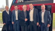 Josef Gruber, Fritz Unterberger junior, Sebastian Vogl, Gerald Unterberger und Jürgen Pöllner ...