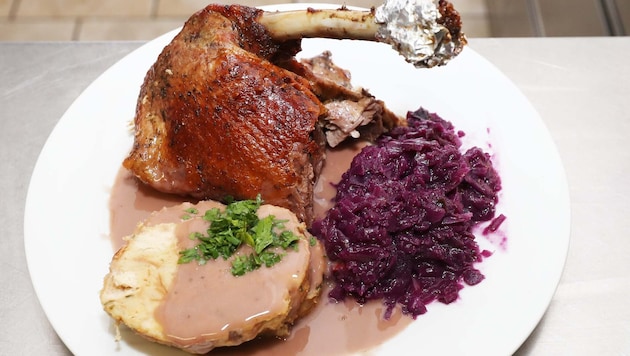 Das klassische Gansl ist um diese Jahreszeit ein Muss für viele Gourmets.