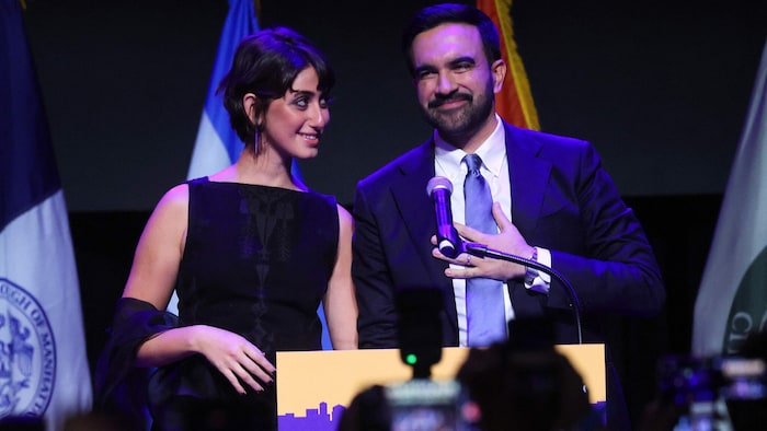 Zohran Mamdani and his wife Rama Duwaji