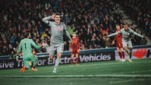Nicolas Capaldo erzielte für Red Bull Salzburg  im Februar 2023 das Siegtor gegen die AS Roma.