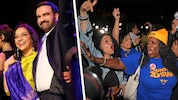 Zohran Mamdani nach seinem Wahlsieg mit seiner Mutter Mira Nair (li.). Seine Anhänger jubelten ...