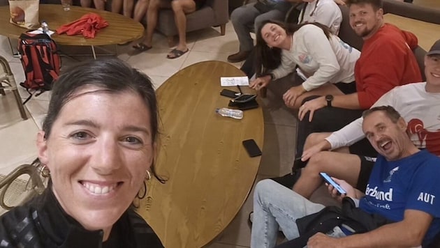 Endlich da! Magdalena Lobnig kam erleichtert im Hotel an