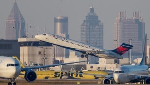 Abflug am Airport in Atlanta (Georgia)