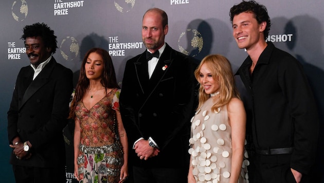 Prinz William begrüßte unter anderem die Musikstars Seu Jorge, Anitta, Kylie Minogue und Shawn ...