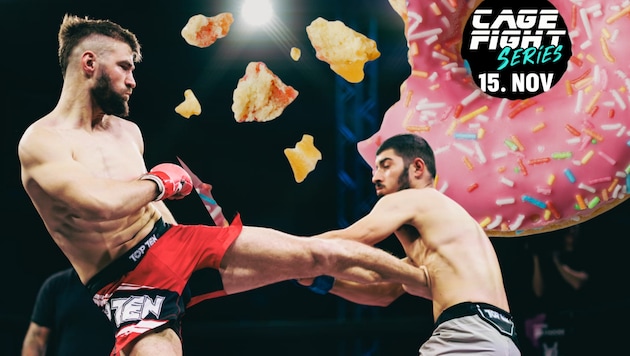 MMA-Fighter David Travnicek (li.) setzt auf ein ganz spezielles „Kraftfutter“.