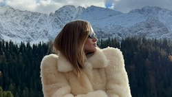 Rosie Huntington-Whiteley lässt ihre Fans von den Tiroler Bergen träumen.