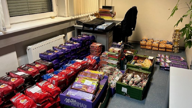 Die Menge an sichergestelltem Diebesgut kann sich sehen lassen.