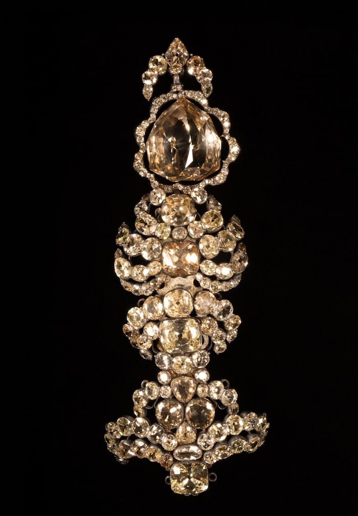 Among the treasures is the legendary "Florentine" diamond.