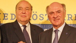 Peter Skalicky auf einem Archivbild aus dem Jahr 2017 mit dem damaligen NÖ-Landeshauptmann Erwin ...