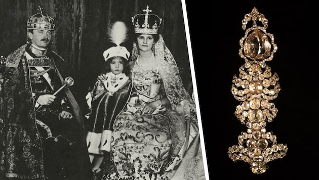 The legendary "Florentine" diamond is part of the jewelry that Empress Zita brought to safety.