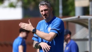 Letztes Spiel als Hallwang-Trainer: Damir Borozni.