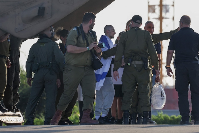 Rom Braslavski (21) bei seiner Freilassung im Oktober.