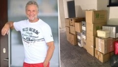 Vor dem Haus von Nockis-Star Gottfried Würcher stand plötzlich eine Deutsche mit Umzugkartons.