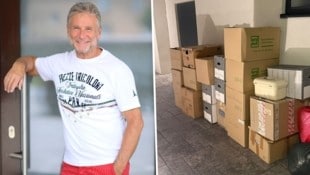 Pressefoto Scharinger/Daniel Scharinger Vor dem Haus von Nockis-Star Gottfried Würcher stand plötzlich eine Deutsche mit Umzugkartons.