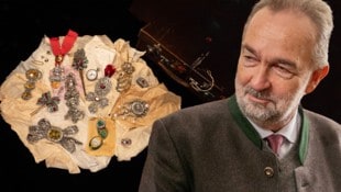 Krone KREATIV/Privatkanzlei Habsburg/Matthias Dolenc, Nasuna Stuart-Ulin Für Karl Habsburg ist rund um das Auftauchen der kaiserlichen Schmuckstücke insbesondere die ...