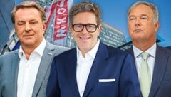 NÖ-Präsident Wolfgang Ecker (li) und der Wiener Chef Walter Ruck (rechts) verdienen je über ...