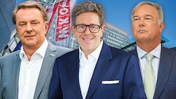 NÖ-Präsident Wolfgang Ecker (li) und der Wiener Chef Walter Ruck (rechts) verdienen je über ...