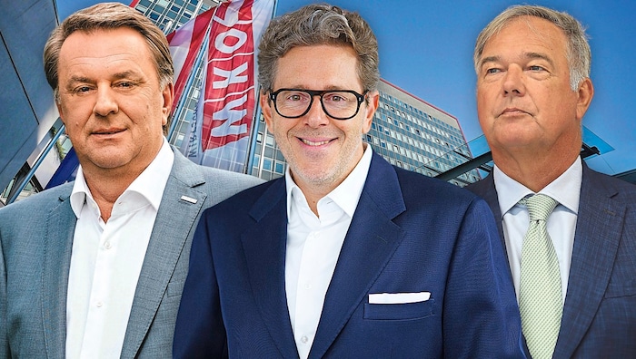 Lower Austria President Wolfgang Ecker (left) and Vienna boss Walter Ruck (right) each earn over ...