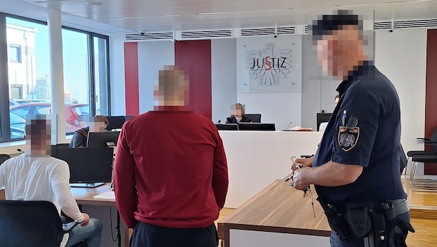 Die beiden Slowaken wurden von der Justizwache in Handschellen vorgeführt und nach eineinhalb ...