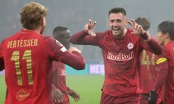 Zwei „Bullen“-Torschützen in einem Bild: Yorbe Vertessen und Aleksa Terzic