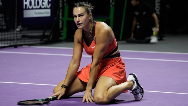 Aryna Sabalenka war zwischenzeitlich frustriert.