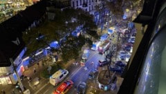 Das Lagebild am Donnerstagabend von oben