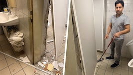 Die englischen Hooligans hinterließen eine Spur der Verwüstung im Café Bali.