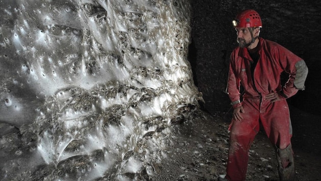 Die Forscher waren mehr als beeindruckt, als sie das monströse Gebilde in der Schwefelhöhle ...
