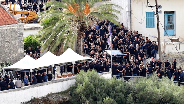 Tausende Trauernde kamen im griechischen Dorf Vorizia zusammen.