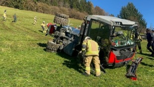 Nach 45 Metern kam der Schlepper zum Stillstand.