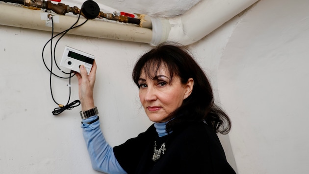 Gudrun Ceh-Braun ist sich sicher, dass die Zähler im Stiegenhaus falsch zugeordnet sind.